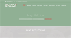 Desktop Screenshot of dogsjaipur.com